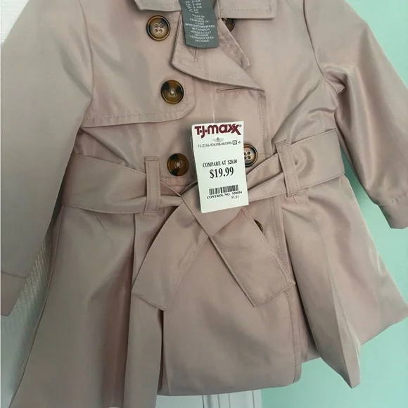 Tan Kids Trench Coat - Picture 5 of 5